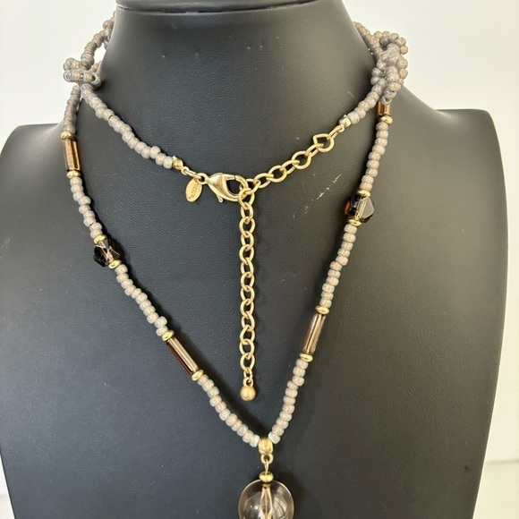 Chico’s Vintage super long real stone with asset necklace - Picture 4 of 12